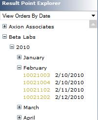 order, such as the Laboratory Order ID, Site Name(s), Date received in Lab, and a Sample List are displayed.