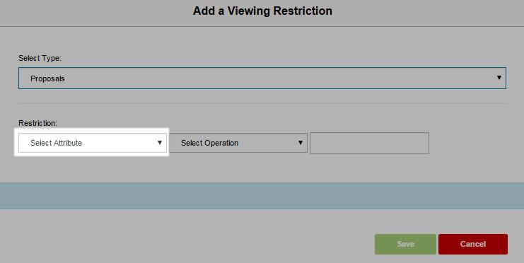 apply the restriction. 2. From the Select Type picklist, choose from search records or dashboard records.