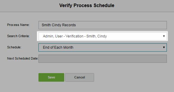 4. Enter an appropriate name for the schedule in the Process Name field. 5.