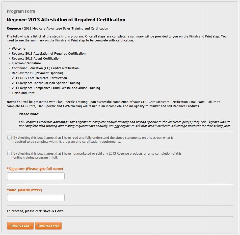 REGENCE 2013 ATTESTATION OF REQUIRED CERTIFICATION Please read the entire Regence 2013 Attestation of