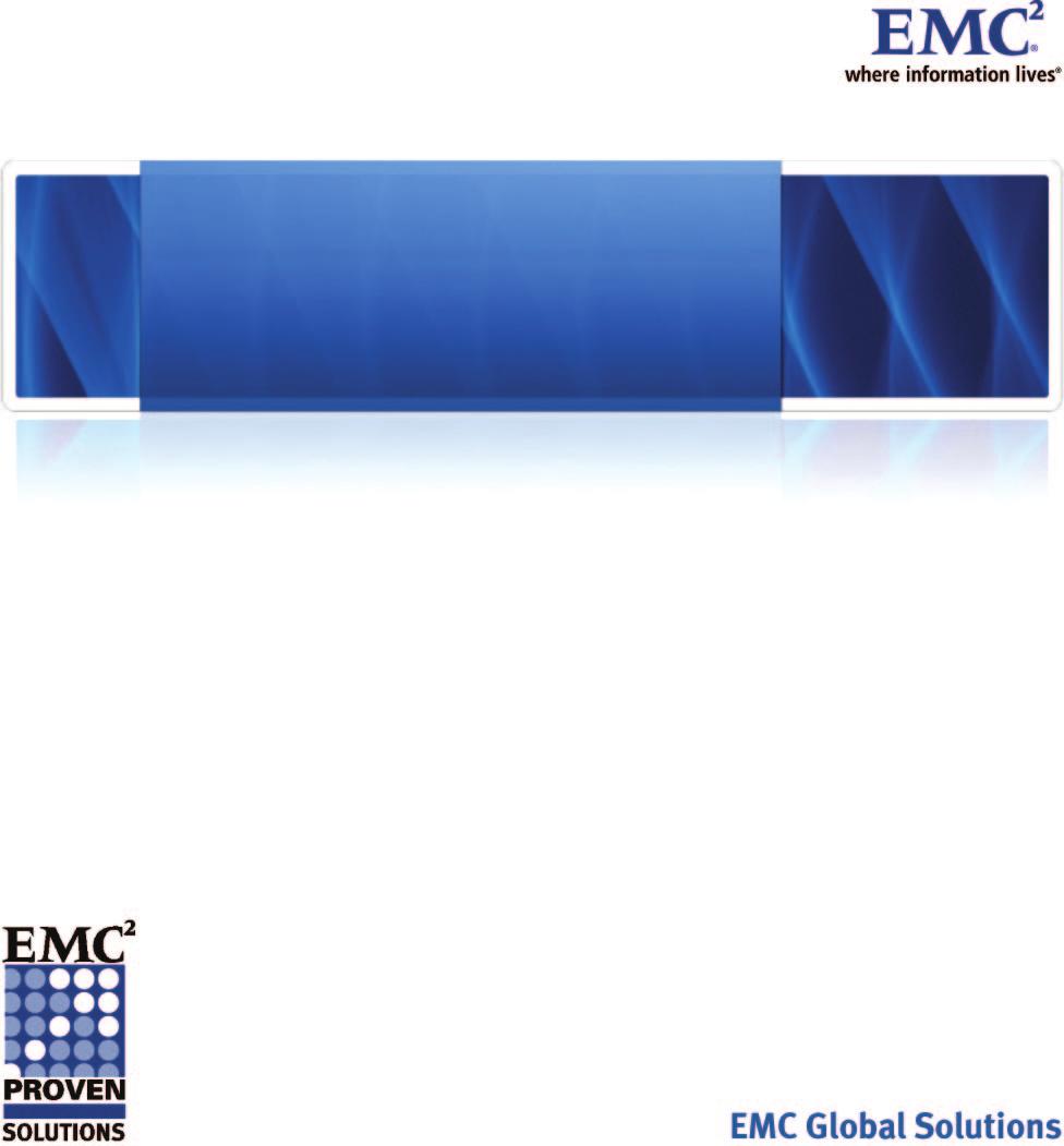 EMC Integrated Infrastructure for VMware Business Continuity Enabled by