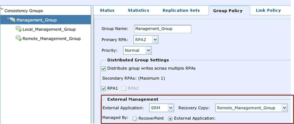 Figure 11. Configuring a consistency group to be managed by VMware SRM VMware vcenter Site Recovery Manager Introduction VMware SRM is the market-leading DR management product.