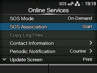 4-4. Registering information about the printer - SOS mobile application By using the add a printer function in the SOS mobile application,