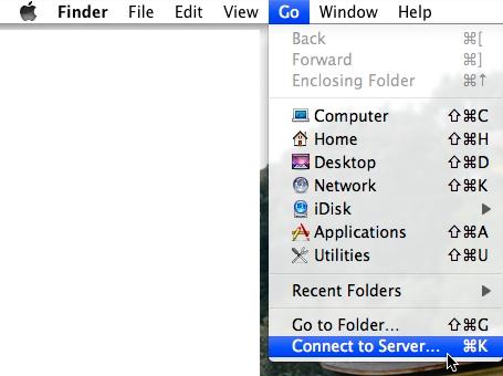 Mapping Network Shares in Mac OS 10.5 or later Please note that the following images may differ than your current OS. Click on Finder in the Dock.