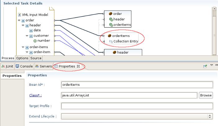 Using Properties View you can then edit all the properties of the selected item. Figure 3.17