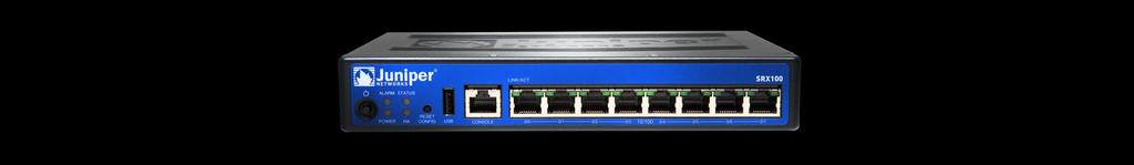 SRX100 On-board Ethernet 8 x FE Mini-PIM slot No USB ports (flash) 1 Power over Ethernet No PSTN voice ports No Routing Performance 75Kpps Firewall Performance 200 Mbps (IMIX) VPN Performance 65 Mbps
