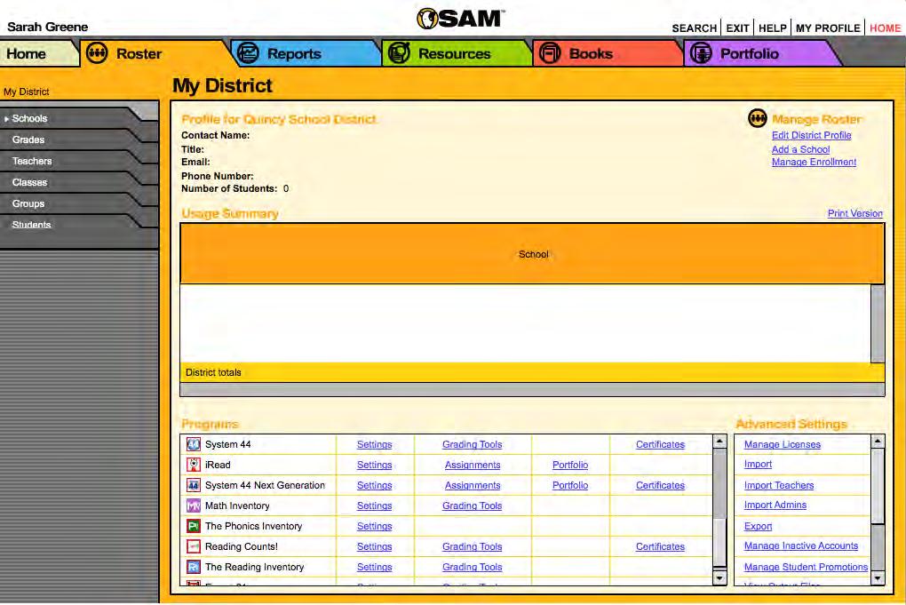 Initial SAM Setup Activating Licenses After installing the purchased suite of programs, activate the licenses to make the programs accessible to students.