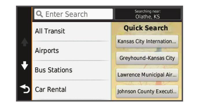 Locations The detailed maps loaded in your device contain locations, such as restaurants, hotels, auto services, and detailed street information.