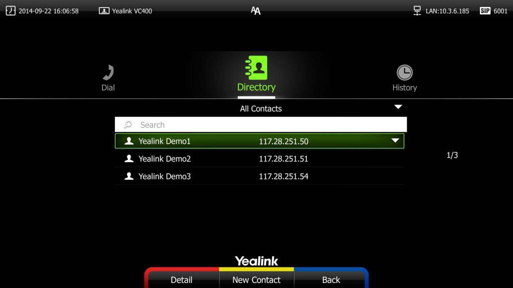 Connectivity Testing and Troubleshooting Connectivity Testing and Troubleshooting Connectivity Testing Yealink demo contacts can help users to test whether the system is working normally after the