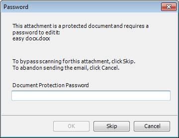 Protected document refers to the Protect Document functionality available in MS Word where the user can restrict specific users from editing specific sections of the document.