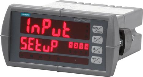 Siemens AG 201 Displays SITRANS RD300 Overview The SITRANS RD300 is a panel mount remote digital display for process instrumentation and acts as a multi-purpose, easy to use, rate/totalizer ideal for