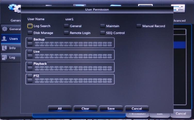 Support Overscan: when this option is enabled the DVR will automatically resize the viewing window to fit the aspect ratio of the connected monitor.