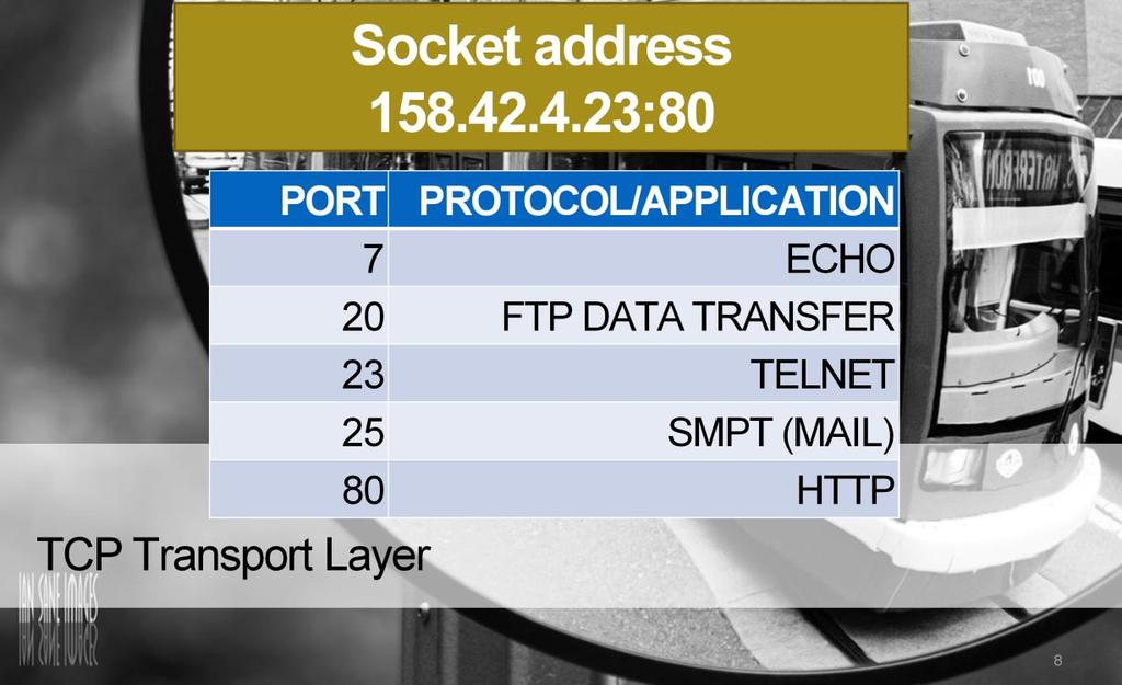Transport layer addresses allow users to connect to a specific application in a computer host.