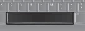 Space bar This is a long key and it makes a space between words when you