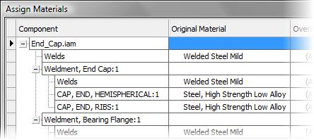 2. Review the Assign Materials dialog box. For this simulation the High Strength Low Alloy Steel is correct. 1.