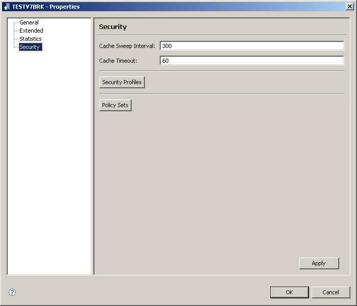 Creating security profiles using the editor Security profiles are configured in