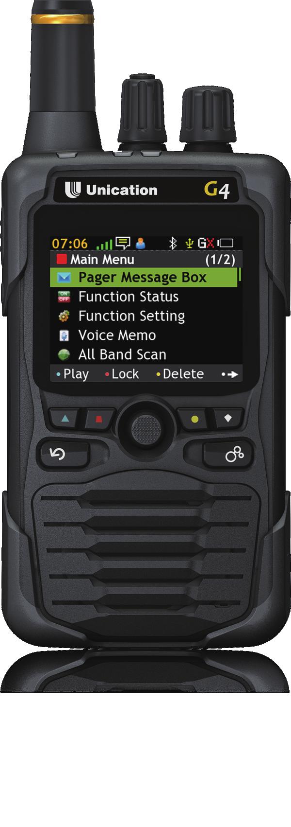 Any Time, Anywhere Unication is committed to Provide You the Best Solution G4 Voice Pager