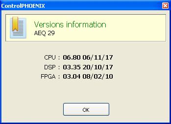 In order to reactivate any of them, you just have to select the corresponding checkbox and press "Ok". For more information, please consult the Phoenix ALIO user s manual (section 4.9)
