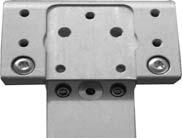 Mounting on 35mm to 40mm Rail Heights Use upper mounting holes in Lower Clamp Bar when mounting on rails 35 mm to 40 mm in