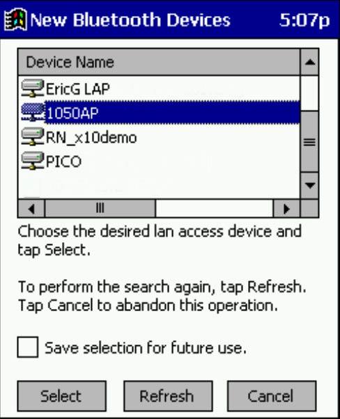 SCENARIO #3: Your Bluetooth Devices folder has no access points.