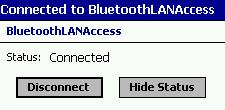 If you would like to save the new access point to your Bluetooth Devices manager, check Save selection for future use.