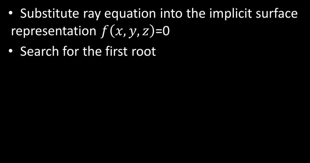 Ra Implicit Surface Intersection The