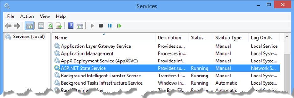 Chapter 10 State Data Figure 10-12. Starting the ASP.NET State Service Tip A couple of extra configuration steps are required if you want to run the state server on another machine.