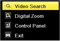 Figure 6. 34 Right-click Menu under Playback The right-click menu: Note: This menu differs slightly from one playback interface to another. Table 6.