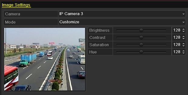 11.3 Configuring Video Parameters Steps: 1. Enter the Image Settings interface. Menu > Camera >Image Figure 11. 4 Image Settings Interface 2.