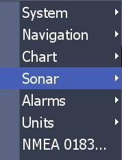 Overlay data View previously saved sonar logs Allows you to select data to be displayed on top of the Sonar page.