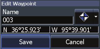 Select the desired waypoint and press ENTER twice. 7. Repeat point 6 to add more waypoints.