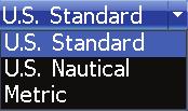 You can also adjust the Baud rate, but the default setting works best under most conditions. Units Allows you to select the unit of measure used by the unit.