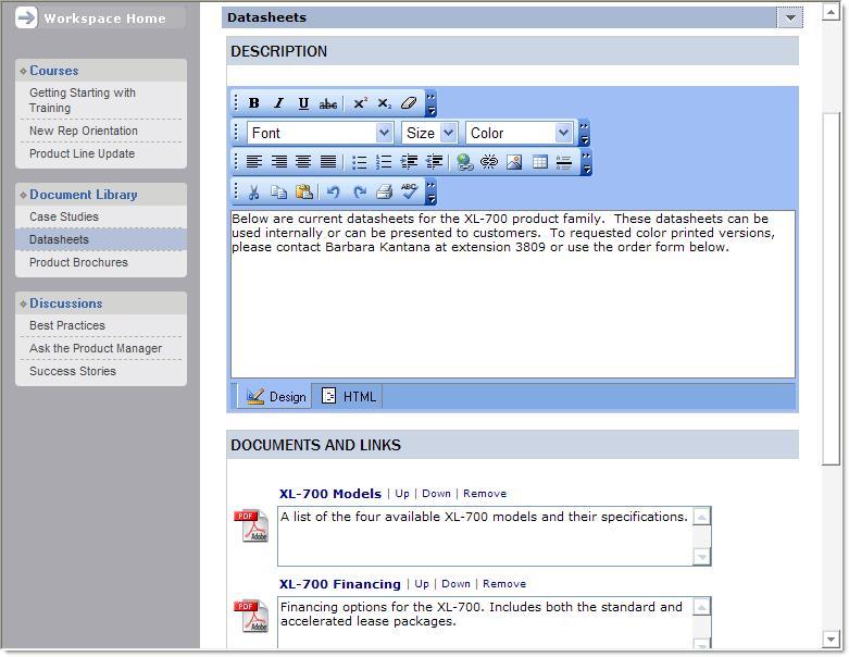 Using Workspaces Editing Document List Portal Objects Editing Document List Portal Objects is similar to Editing Rich Text Portal Objects.