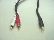 To connect audio, you need an L- R Audio cable (see picture) end the