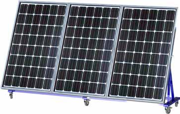 cont. PST2291 Solar Power Module Photovoltaic modul The photovoltaic module consists of three solar panels framed in a sturdy aluminium frame, designed to be mounted on ground on a stand or on a roof