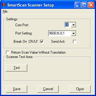 The Scanner Return Pattern Mode allows SmartScan to quickly change from one scanning pattern profile option to another.