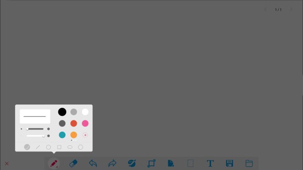 You can also change the background colour of the Whiteboard by selecting the palette icon: If you want to create a new page as part of the