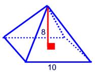 A rectangular prism has an altitude of 15 inches and a base area of 31.2 sq in.