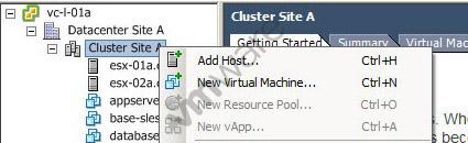-- Exhibit -- What action should the vsphere administrator take to allow for a new vapp to be created in the cluster? A. Enable Distributed Resource Scheduling on the cluster B.
