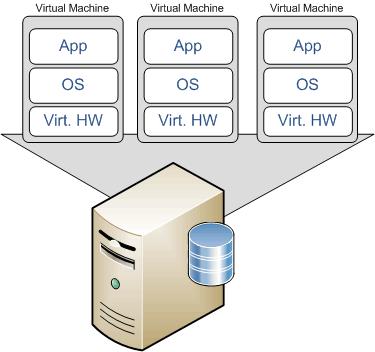 Single Host Deployment Single ESXi host VMs share host CPU, RAM, Disk, Network of the host system Manage with vsphere Client Low-cost or free ESXi or vsphere Standard Edition Benefits Lower capital