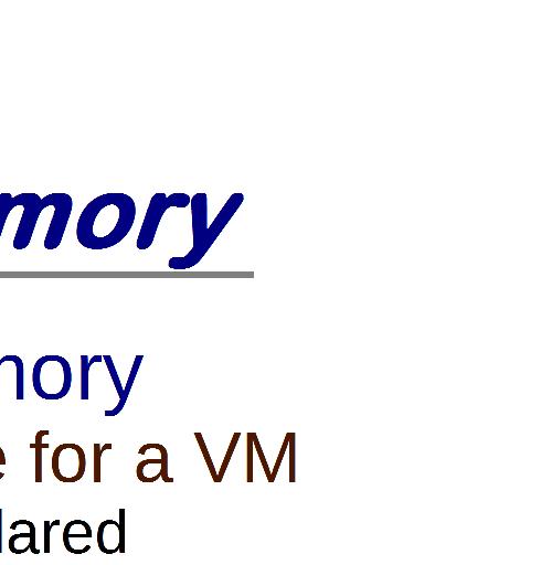 The VMkernel provides the VM with virtual memory that looks, to the VM, as physical memory.