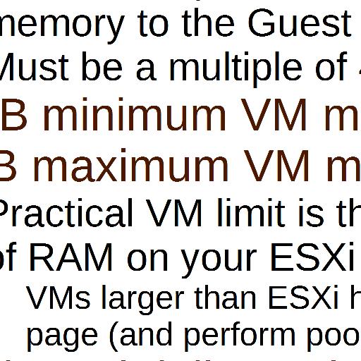 While the VMkernel provides the illusion that the VM has a full allocation of RAM, the reality is that RAM is mapped into the VM's memory space dynamically on first use.