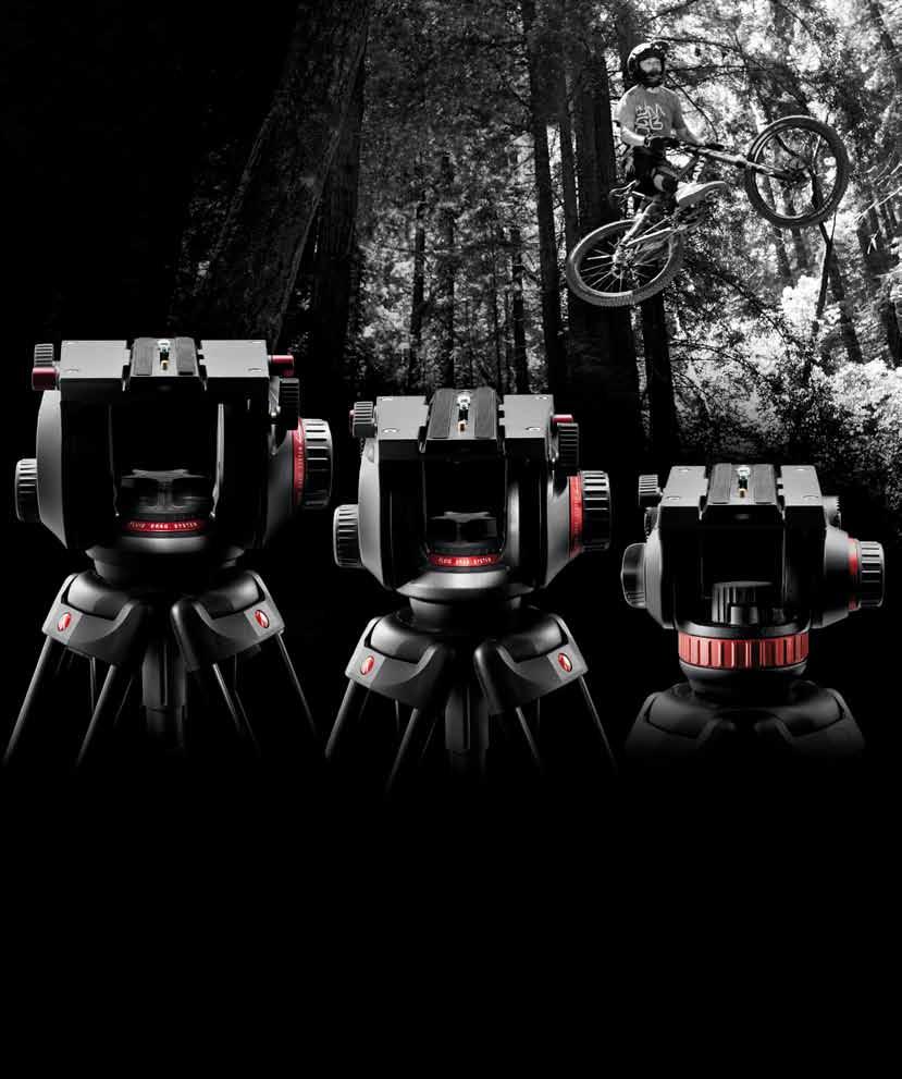 BRIDGING TECHNOLOGY The Manfrotto video solution combines ergonomics and exclusive design with