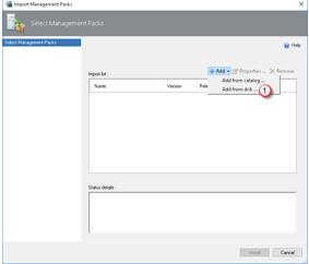 Open the SCOM console, go to Administration, under Management packs