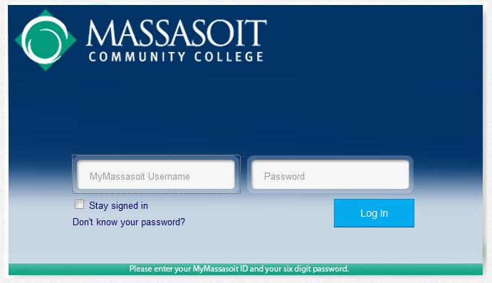 Accessing Your Online Courses in Canvas (Learning Management System) Log into the MyMassasoit portal, and click on the CANVAS button located in the QuickLaunch Navigation area.