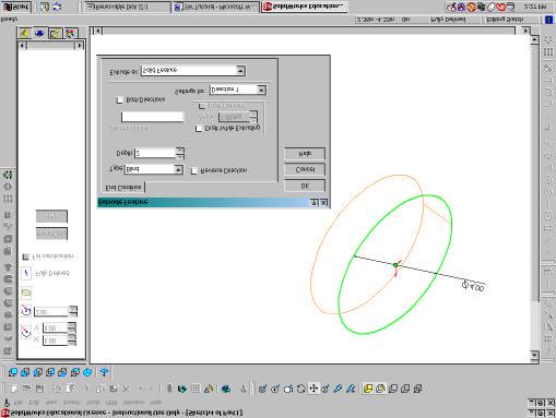 4. Extrude the circle. a. With the pointer, select the circumference of the circle and then click on the Extruded Boss/Base icon on the left hand side of the screen in the Features toolbar. b.