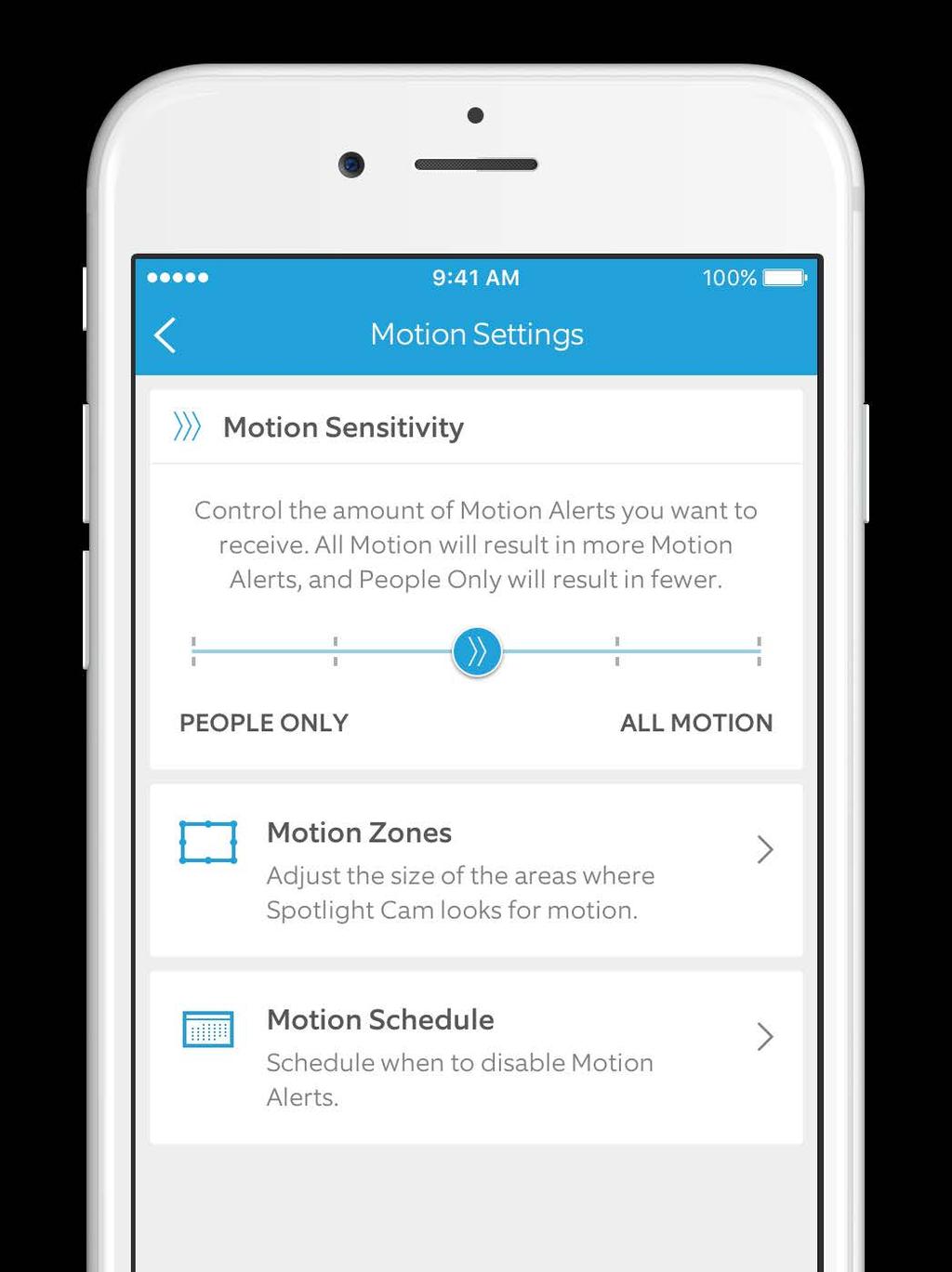 Select Motion Settings to