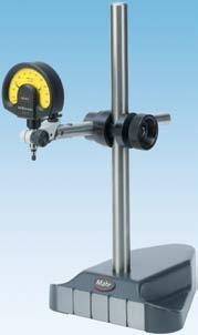 steel Indicator can be rotated through ± 90 e Total height with base Max. projection of support arm Post dia. Base surface Fine adjustment range Weight Order no.* Mount dia.