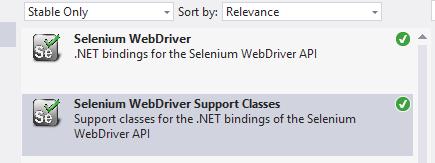 Getting Started 6. Select Selenium WebDriver from the list and click on the Install button. Repeat this step for Selenium WebDriver Support Classes.