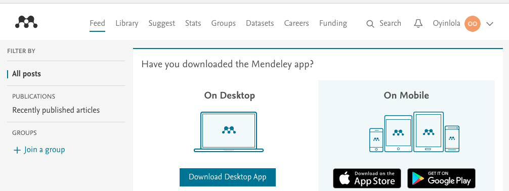 Essential Mendeley 1 Overview Mendeley is a free reference management application. References can be collected in a personalised online library which can be synchronised with a desktop application.